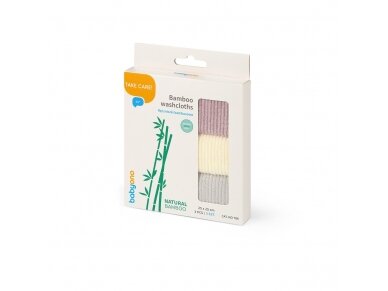 Babyono Bamboo washcloths 3-pack 786 3 Babyono Bamboo washcloths 3-pack 786 3