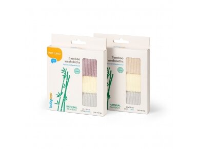 Babyono Bamboo washcloths 3-pack 786 4 Babyono Bamboo washcloths 3-pack 786 4
