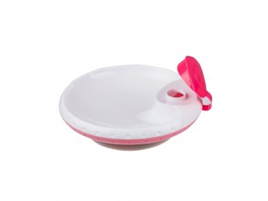 Babyono food temperature maintaining suction bowl pink 1070/02 Babyono food temperature maintaining suction bowl pink 1070/02