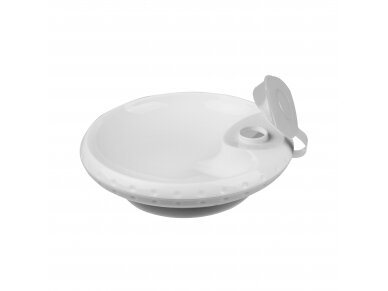 Babyono food temperature maintaining suction bowl grey 1070/03
