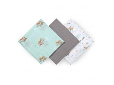 BabyOno bamboo diapers 3 pcs grey 397/10 1 BabyOno bamboo diapers 3 pcs grey 397/10 1