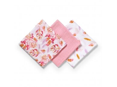 BabyOno bamboo diapers 3 pcs, pink 397/07 6