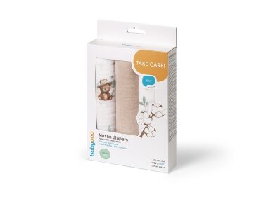 BabyOno muslin diapers beige 348/14 4