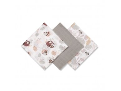 BabyOno muslin diapers grey 348/10 1