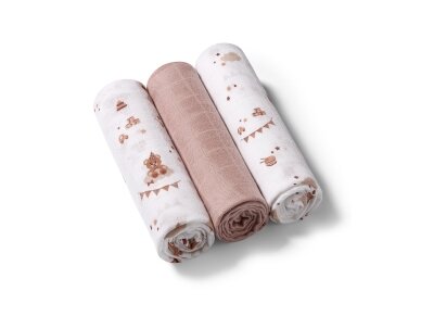 BabyOno muslin diapers red 348/18 BabyOno muslin diapers red 348/18
