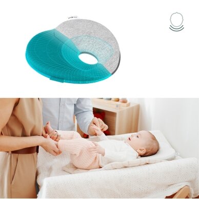 Babymoov pagalvė kūdikiui širdelė Lovenest pilka balta A050231 2
