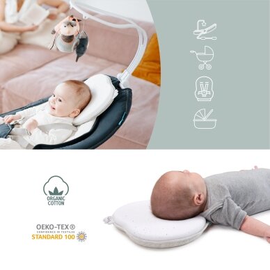 Babymoov pagalvė kūdikiui širdelė Lovenest pilka balta A050231 3 Babymoov pagalvė kūdikiui širdelė Lovenest pilka balta A050231 3