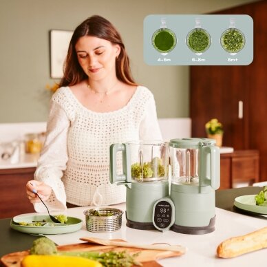 Babymoov trintuvas garintuvas Nutribaby stiklinis žalias A001138 6