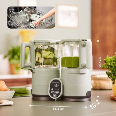 Babymoov trintuvas garintuvas Nutribaby stiklinis žalias A001138 7