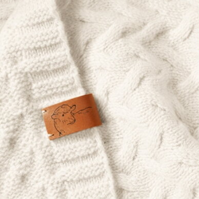 Babyono pledas merino vilnos šviesiai Baltas 1648/03 3 Babyono pledas merino vilnos šviesiai Baltas 1648/03 3