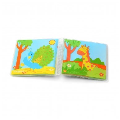 BabyOno vonios žaislas-knygutė laukiniai gyvūnai 2
