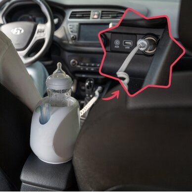 Badabulle šildytuvas kūdikių buteliukams automobiliui Easy+ B002107 7