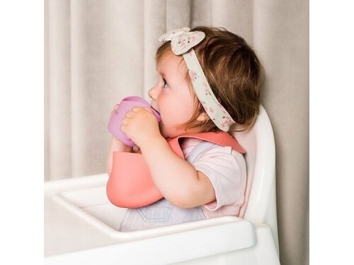 Babyono Ergonomic training cup pink FLOW 1463/04 4 Babyono Ergonomic training cup pink FLOW 1463/04 4