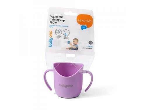 Babyono Ergonomic training cup purple FLOW 1463/05 2