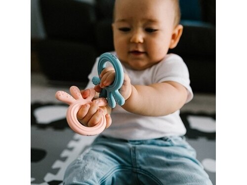 Babyono silicone teether OCTOPUS blue 826/03 4