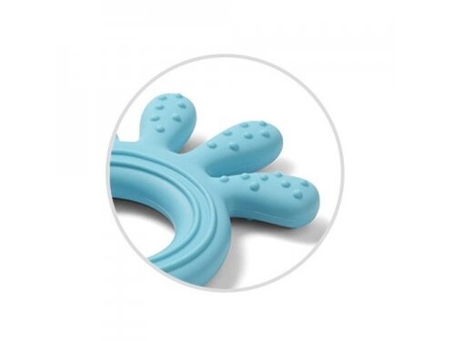 Babyono silicone teether OCTOPUS blue 826/03 1 Babyono silicone teether OCTOPUS blue 826/03 1