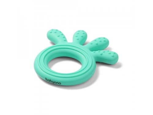 Babyono silicone teether OCTOPUS mint 826/02