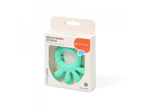Babyono silicone teether OCTOPUS mint 826/02 8 Babyono silicone teether OCTOPUS mint 826/02 8