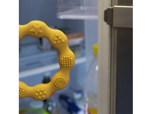 Babyono Silicone teether RING yellow 825/01 5 Babyono Silicone teether RING yellow 825/01 5