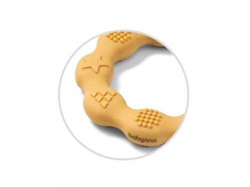 Babyono Silicone teether RING yellow 825/01 1