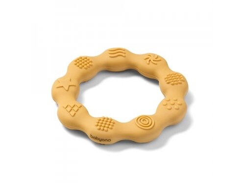 Babyono Silicone teether RING yellow 825/01
