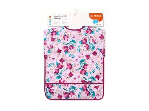 BabyOno sleeved bib, flowers, 1476/01 3 BabyOno sleeved bib, flowers, 1476/01 3