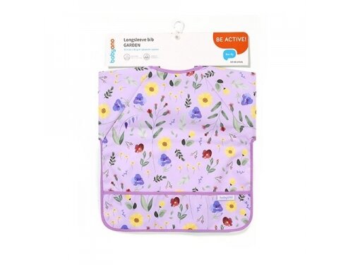 BabyOno sleeved bib, garden, 1476/01 1 BabyOno sleeved bib, garden, 1476/01 1