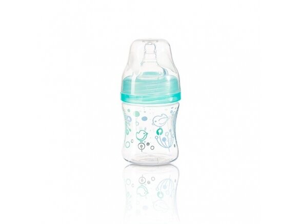 Anti colic wide neck plastic bottle, 120 ml mint 402/01 Anti colic wide neck plastic bottle, 120 ml mint 402/01