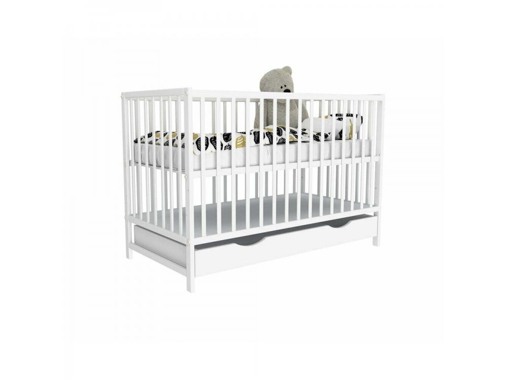 Bob cot with drawer MAGDA white 120x60 Bob cot with drawer MAGDA white 120x60