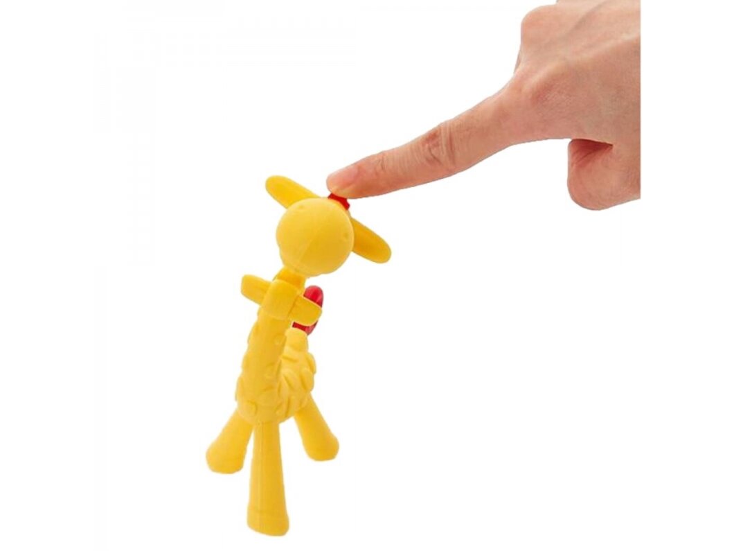 Bocioland silicone teether giraffe yellow brown BL805 3 Bocioland silicone teether giraffe yellow brown BL805 3