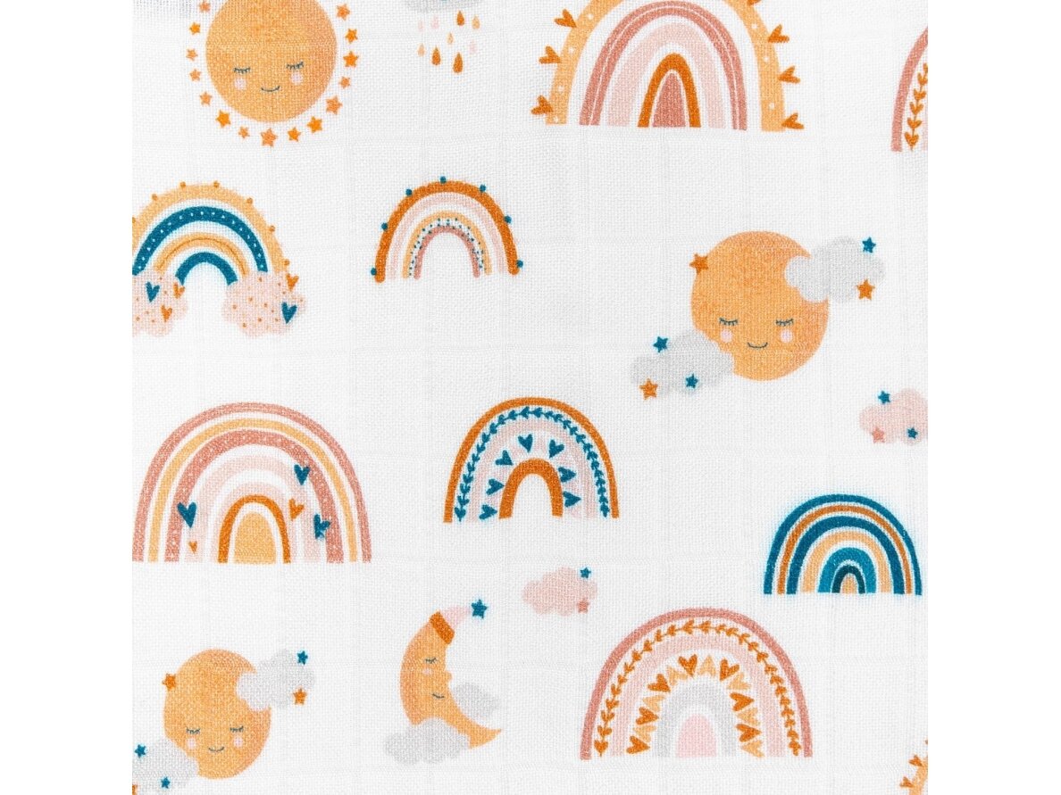 Bocioland diaper bamboo 30x30 rainbow BOC0355 2 Bocioland diaper bamboo 30x30 rainbow BOC0355 2