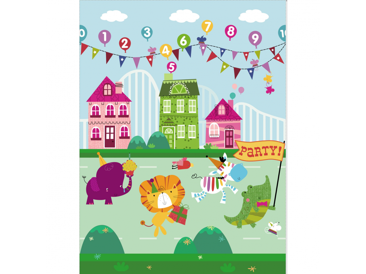 Bocioland soft foldable play mat 150x200 cm party BL120 2