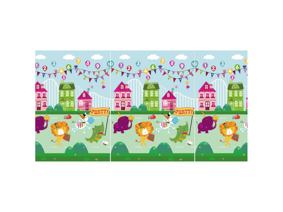 Bocioland soft foldable play mat 150x200 cm party BL120 Bocioland soft foldable play mat 150x200 cm party BL120