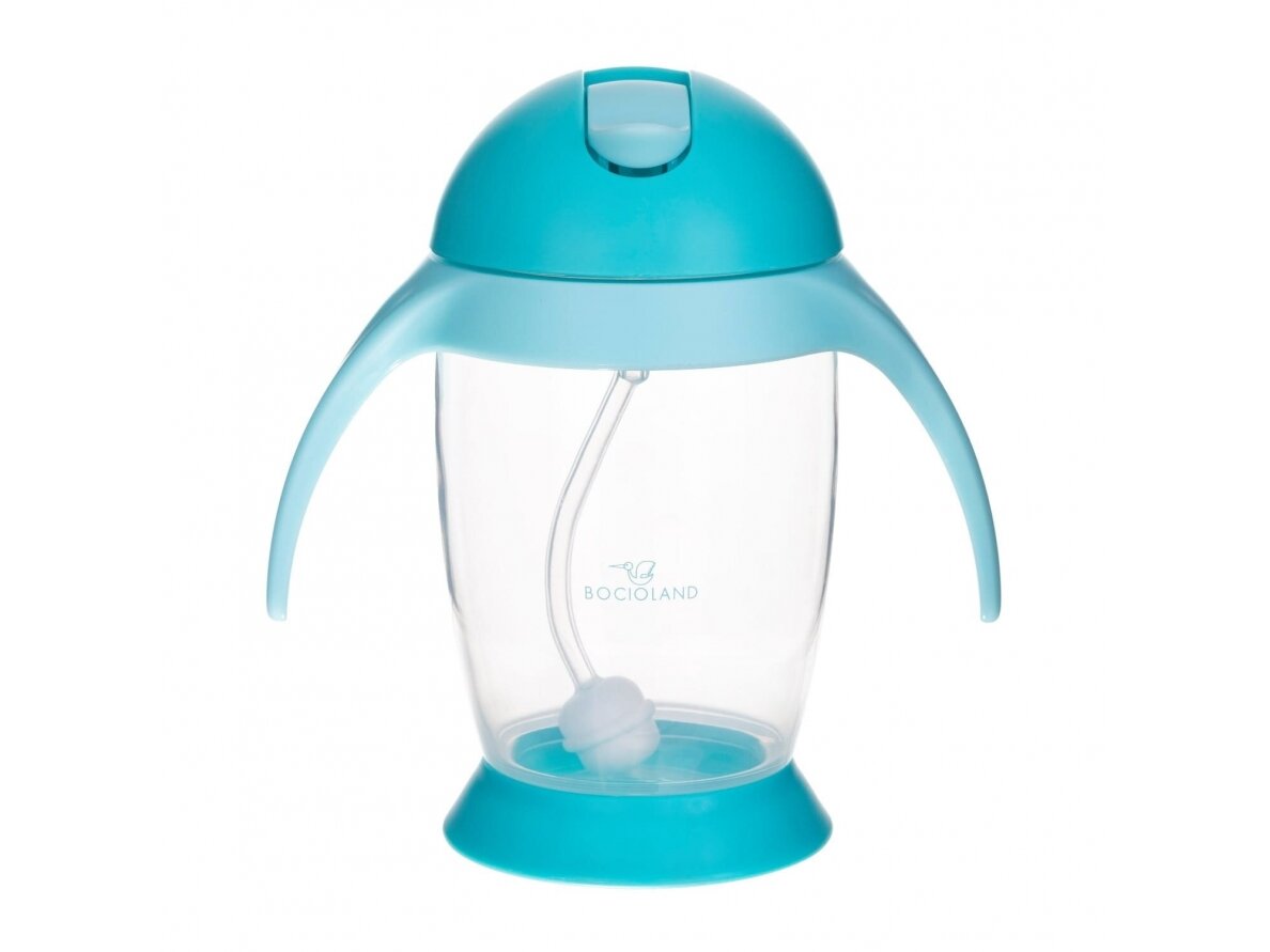 Bocioland sippy cup with weighted straw blue BOC0543 1 Bocioland sippy cup with weighted straw blue BOC0543 1