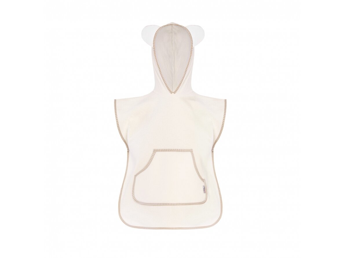 Bocioland hooded baby poncho kreminis BL184 1