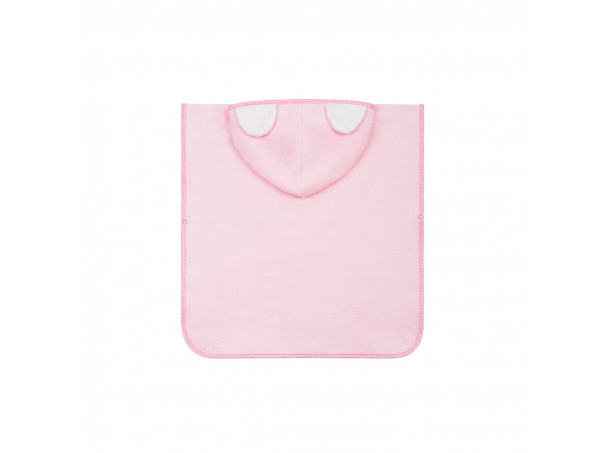 Bocioland hooded baby poncho pink BL181 2
