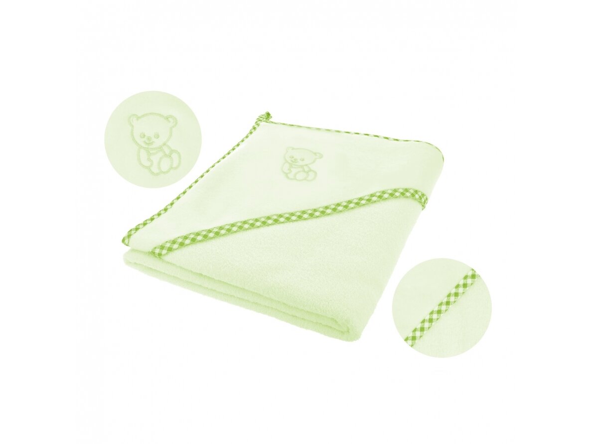 Lamb soft bath towel – green, 80x80, BOC0038