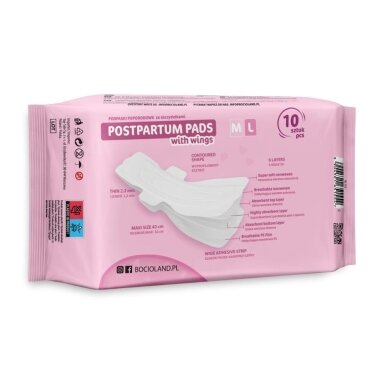 Bocioland įklotai po gimdymo 10 vnt BL155