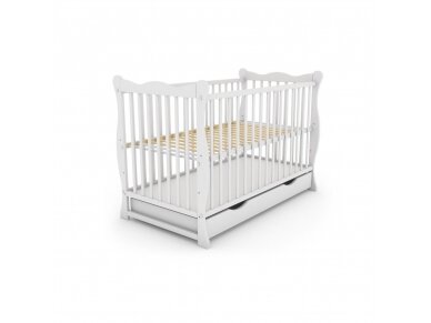 Bob cot JULIA white with drawer 120x60 Bob cot JULIA white with drawer 120x60