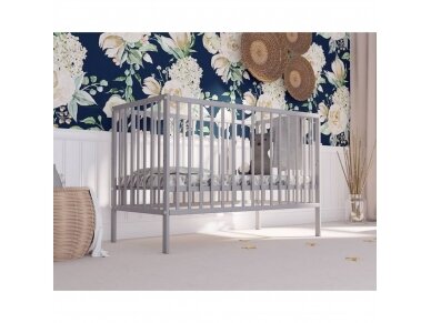 Bob cot MAGDA grey, 120x60 1 Bob cot MAGDA grey, 120x60 1