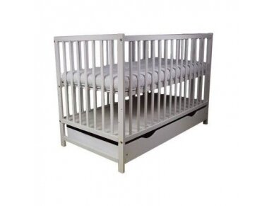 Bob cot with drawer MAGDA gray 120x60 Bob cot with drawer MAGDA gray 120x60