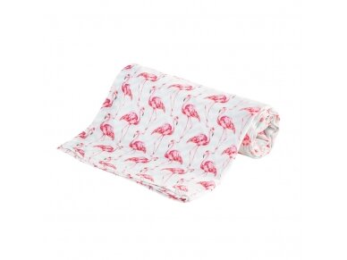 Bocioland diaper bamboo 30x30 flamingo BOC0321 Bocioland diaper bamboo 30x30 flamingo BOC0321
