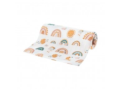 Bocioland diaper bamboo 30x30 rainbow BOC0355 Bocioland diaper bamboo 30x30 rainbow BOC0355