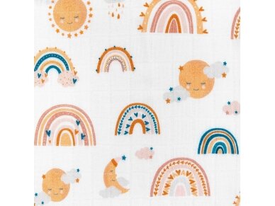 Bocioland diaper bamboo 30x30 rainbow BOC0355 2 Bocioland diaper bamboo 30x30 rainbow BOC0355 2