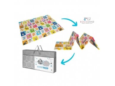Bocioland soft folding play mat 150x200 cm happy day BL123 3