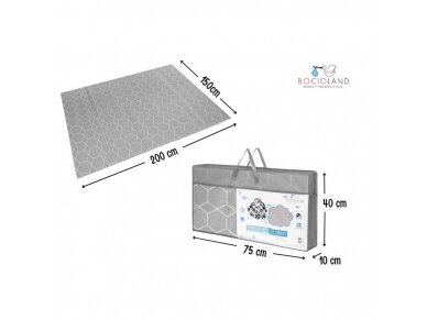 Bocioland soft foldable play mat 150x200 cm honeycomb BL121 3 Bocioland soft foldable play mat 150x200 cm honeycomb BL121 3