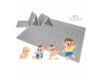 Bocioland soft foldable play mat 150x200 cm honeycomb BL121 4 Bocioland soft foldable play mat 150x200 cm honeycomb BL121 4
