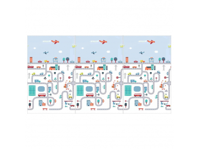 Bocioland soft foldable play mat 150x200 cm city BL122