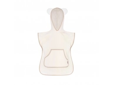 Bocioland hooded baby poncho kreminis BL184 1 Bocioland hooded baby poncho kreminis BL184 1