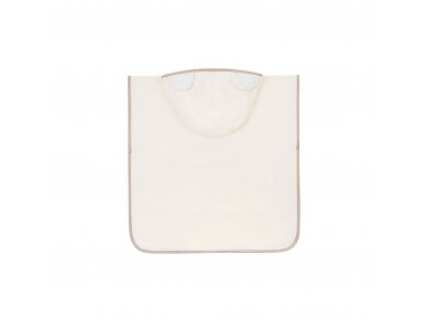 Bocioland hooded baby poncho kreminis BL184 2